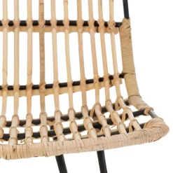 Clearance Wohnen Rattanstuhl mit Geflecht Sitz - Lombardy (2er Set)