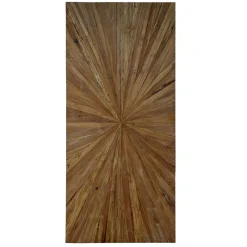 Outlet Wohnen Recyclingholz Designtisch mit Teak Platte - Mocima