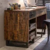 Outlet Wohnen Recyclingholz Schreibtisch 120x50 cm - Bahiro