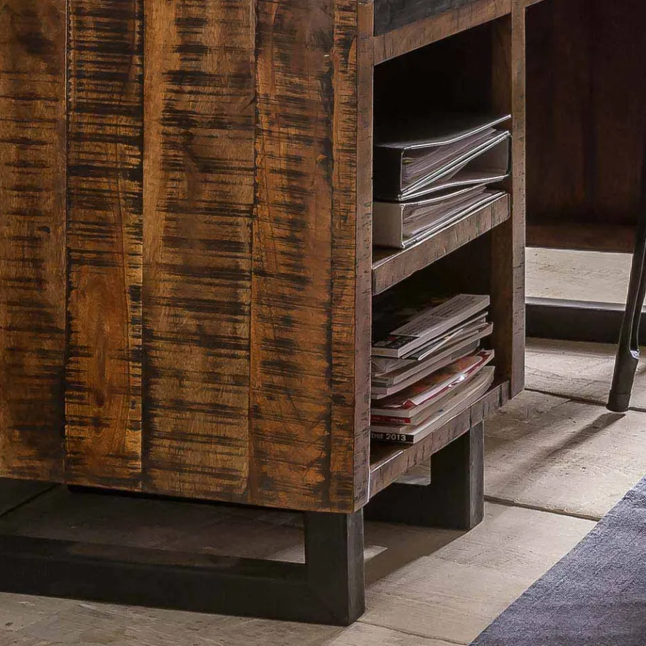 Outlet Wohnen Recyclingholz Schreibtisch 120x50 cm - Bahiro
