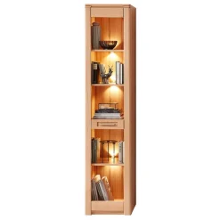 Best Wohnen Regal mit LED Licht aus Kernbuche massiv - Amyonta