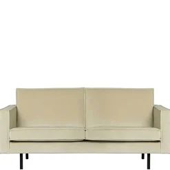 Wohnen Retro Couch aus Samt in Graugrün - Vontada