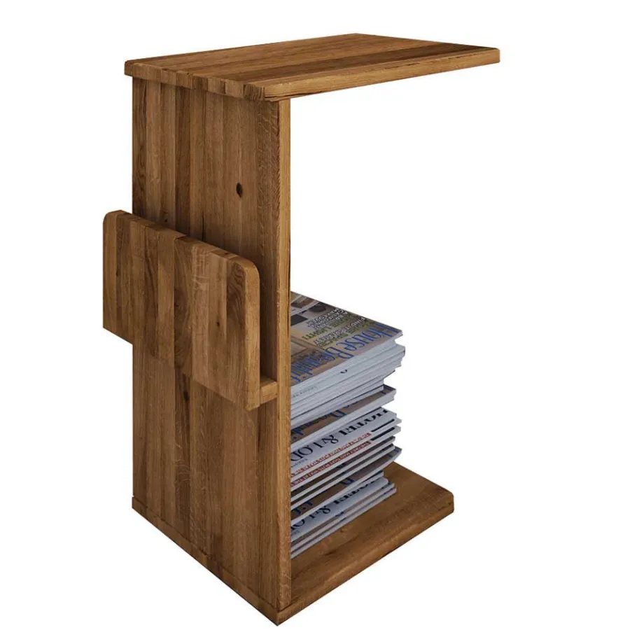 Hot Wohnen Retro Design Bettanlage aus Wildeiche - Hardus