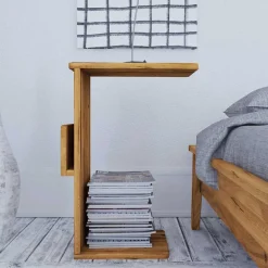 Hot Wohnen Retro Design Bettanlage aus Wildeiche - Hardus