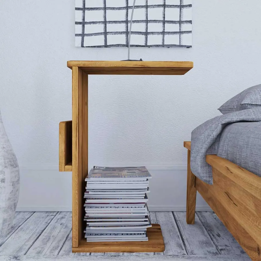 Hot Wohnen Retro Design Bettanlage aus Wildeiche - Hardus