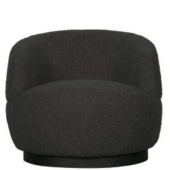 Wohnen Retro Design Sessel aus Boucle Stoff - Fronco