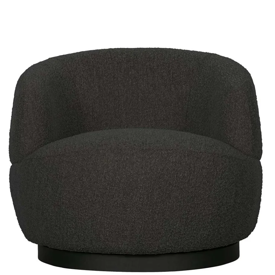 Wohnen Retro Design Sessel aus Boucle Stoff - Fronco