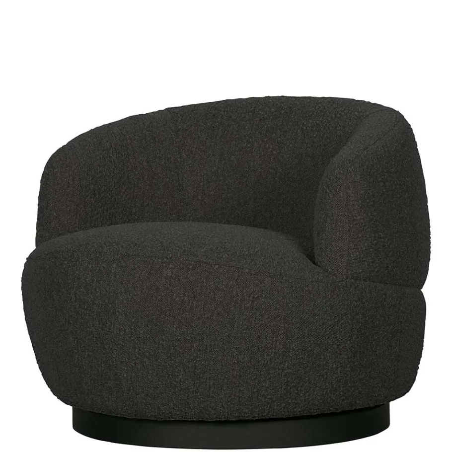 Wohnen Retro Design Sessel aus Boucle Stoff - Fronco