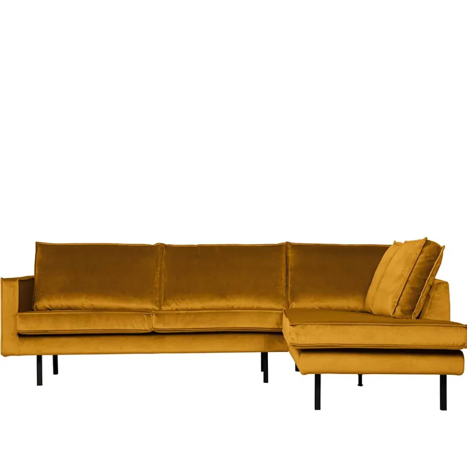 Best Wohnen Retro Eckcouch mit vier Sitzplätzen - Nustra