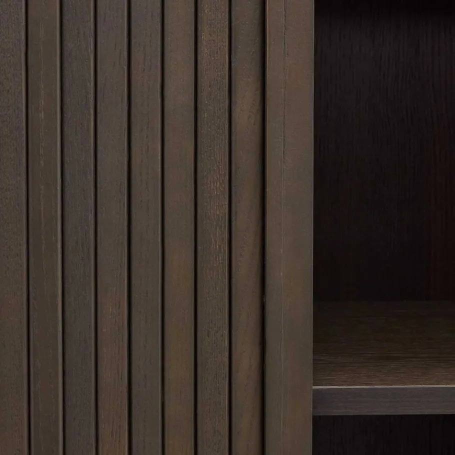 Sale Wohnen Retro Highboard mit Schiebetüren und Fächern - Tadaco