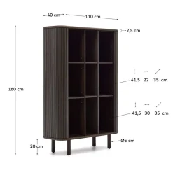 Sale Wohnen Retro Highboard mit Schiebetüren und Fächern - Tadaco