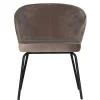 Best Wohnen Retro Polsterstühle in Khaki Samt - Ashley (2er Set)