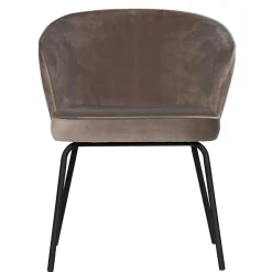 Best Wohnen Retro Polsterstühle in Khaki Samt - Ashley (2er Set)