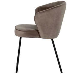 Best Wohnen Retro Polsterstühle in Khaki Samt - Ashley (2er Set)