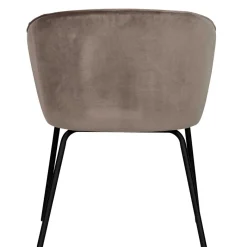 Best Wohnen Retro Polsterstühle in Khaki Samt - Ashley (2er Set)