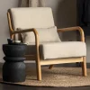 Wohnen Retro Sessel mit Holzgestell - Lardosia