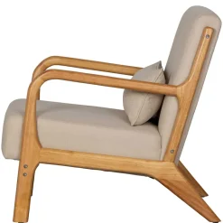 Wohnen Retro Sessel mit Holzgestell - Lardosia