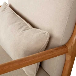 Wohnen Retro Sessel mit Holzgestell - Lardosia