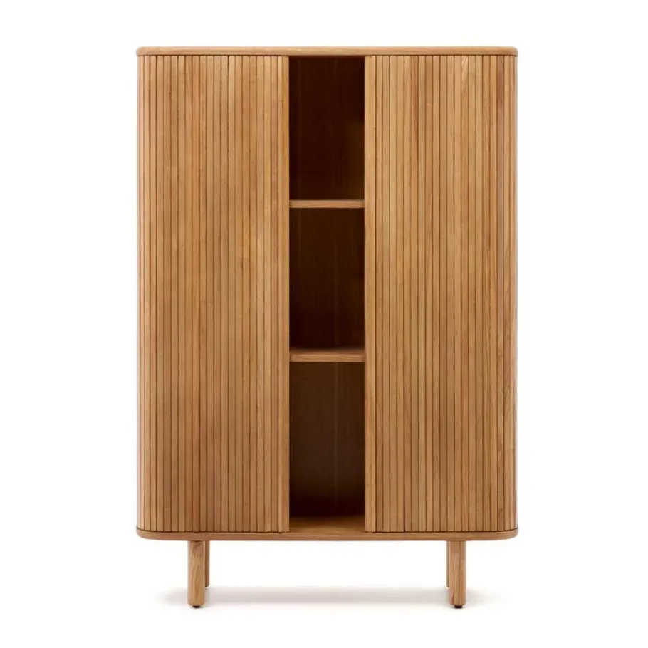 Wohnen Retro Style Highboard mit Schiebetüren - Calming