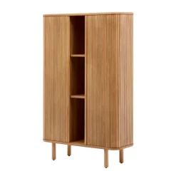 Wohnen Retro Style Highboard mit Schiebetüren - Calming