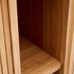 Wohnen Retro Style Highboard mit Schiebetüren - Calming