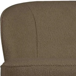 Wohnen Retro Wohnzimmersofa in Hellbraun Plüsch - Kermita