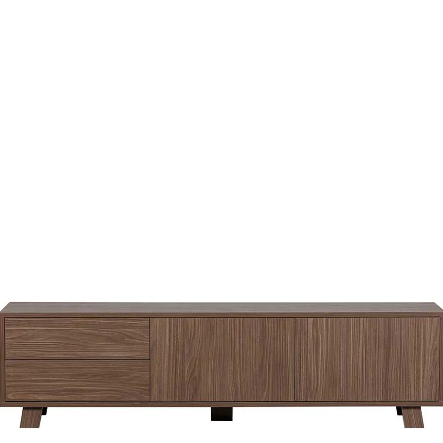 Wohnen Retrodesign TV Board in Walnuss - Acaso