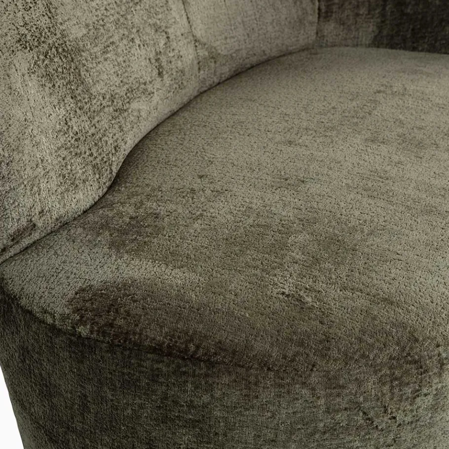 Wohnen Retro-Samt-Sofa in Dunkelgrün - Prakto