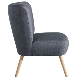 Best Wohnen Retro-Sessel in Jeansblau Stoff - Florida
