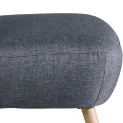 Best Wohnen Retro-Sessel in Jeansblau Stoff - Florida