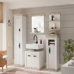 Outlet Wohnen Romantik Country Badezimmer Möbel - Doules (fünfteilig)