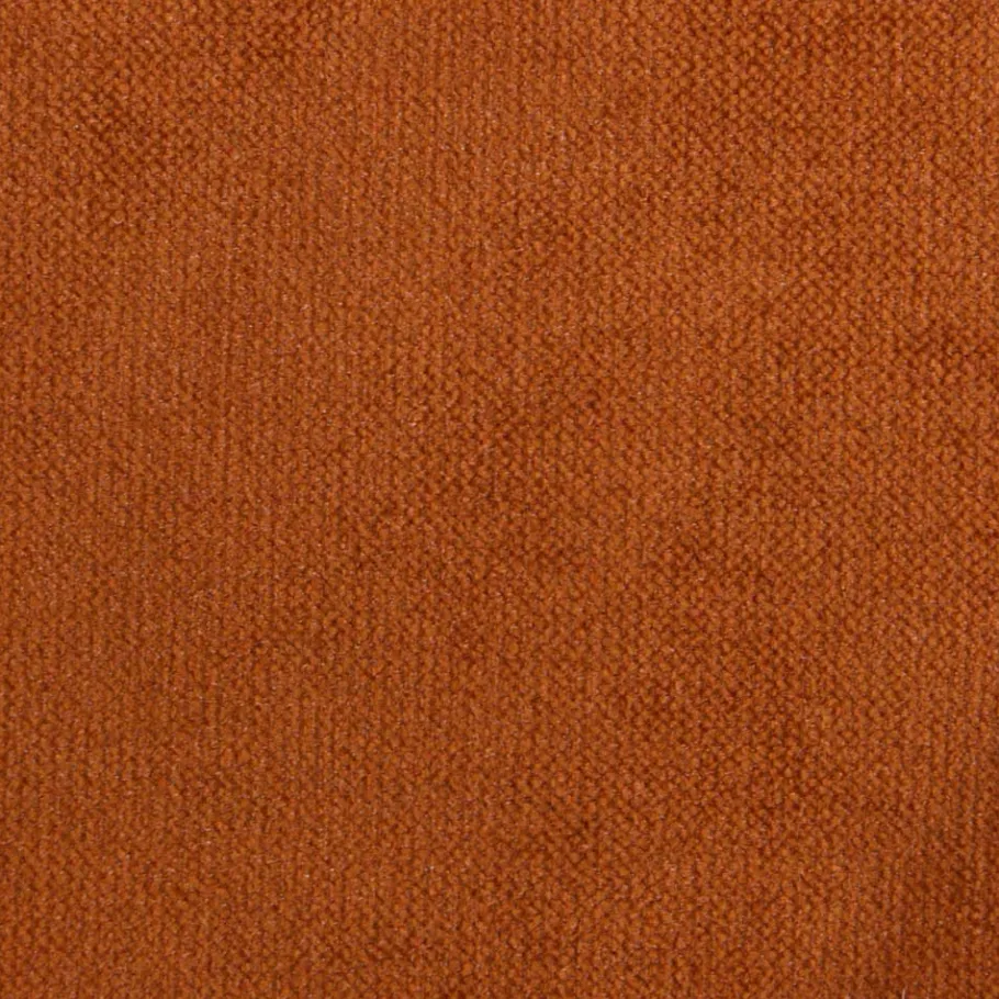 Wohnen Rostbraunes Retrosofa Recamiere Naryon mit Metallbeinen Schwarz