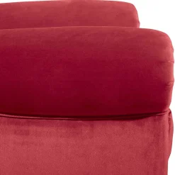 Outlet Wohnen Roter Chesterfield-Sessel mit Ohren - Malisha