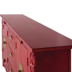New Wohnen Rotes Sideboard im Asia Style - Iscian