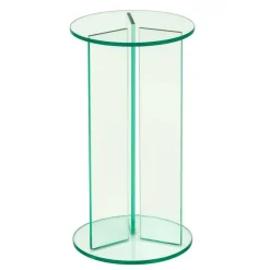 Clearance Wohnen Runde Blumensäulen aus Glas - Shivan (dreiteilig)