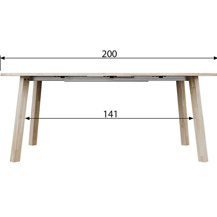 Sale Wohnen Runder Ausziehtisch in Eiche Bianco - Guern