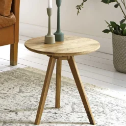 Sale Wohnen Runder Beistelltisch im Skandi Design - Calcalero