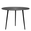 Clearance Wohnen Runder Beistelltisch in Schwarz Antik Finish - Adne