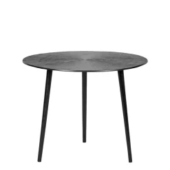 Clearance Wohnen Runder Beistelltisch in Schwarz Antik Finish - Adne