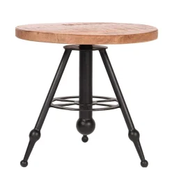 New Wohnen Runder Beistelltisch mit Design 3-Fußgestell - Safda