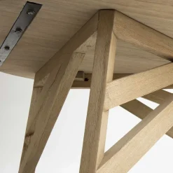 Best Wohnen Runder Couchtisch aus Grey Washed Mindi Holz - Paecy