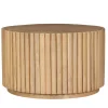 Clearance Wohnen Runder Couchtisch aus Mangobaum Massivholz - Rosalia
