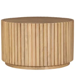 Clearance Wohnen Runder Couchtisch aus Mangobaum Massivholz - Rosalia