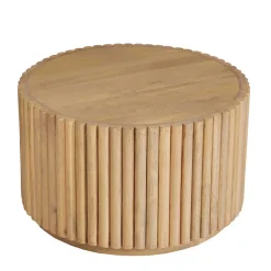 Clearance Wohnen Runder Couchtisch aus Mangobaum Massivholz - Rosalia