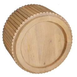 Clearance Wohnen Runder Couchtisch aus Mangobaum Massivholz - Rosalia