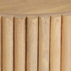 Clearance Wohnen Runder Couchtisch aus Mangobaum Massivholz - Rosalia