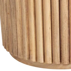 Clearance Wohnen Runder Couchtisch aus Mangobaum Massivholz - Rosalia