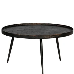 Discount Wohnen Runder Couchtisch aus Schichtholz & Metall - Niova