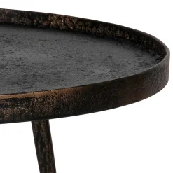 Discount Wohnen Runder Couchtisch aus Schichtholz & Metall - Niova