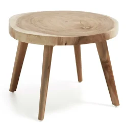 New Wohnen Runder Couchtisch Flanzios mit Baumkante